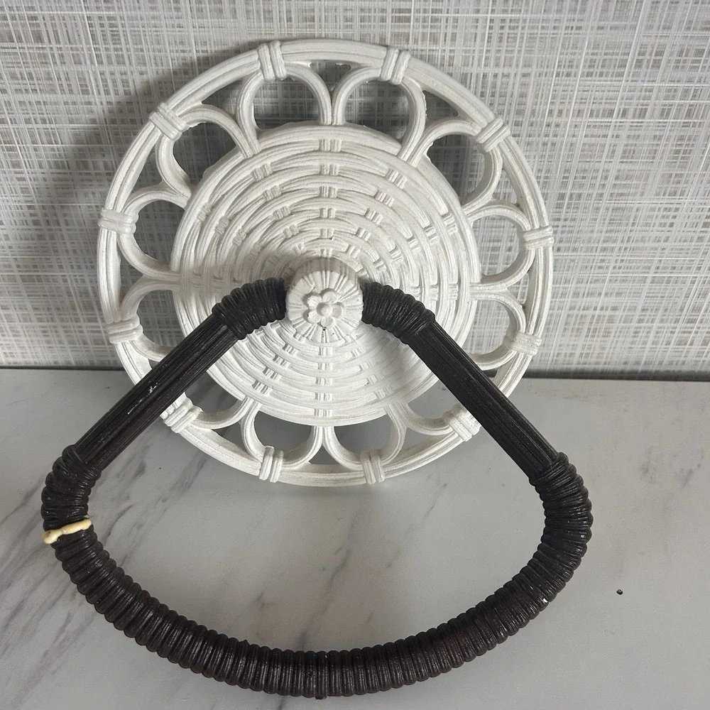 Vintage HOMCO Faux Wicker Rattan 7